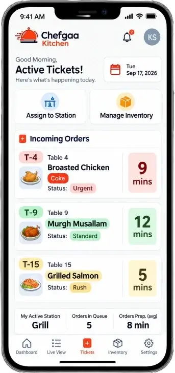 Chefgaa Kitchen screen